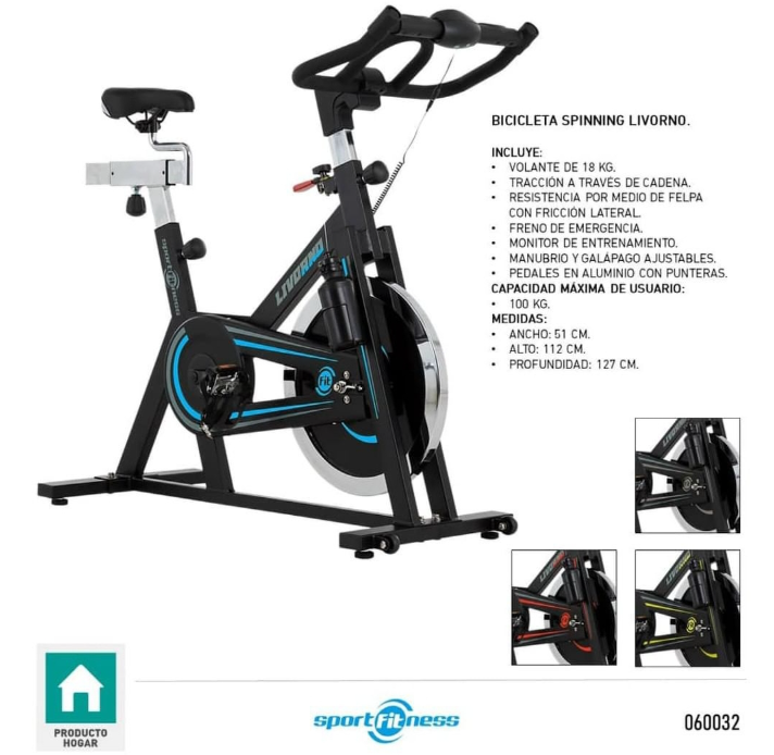 bicicleta spinning livorno wt9.2 bicicleta spinning livorno wt9.2