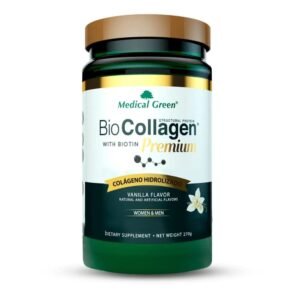 medical green biocollagen con biotina – colágeno premium