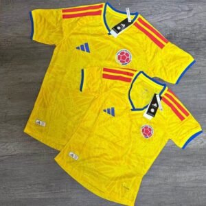 Home camiseta selección colombia 2026 mujer – tela microperforada – escudos encauchetados