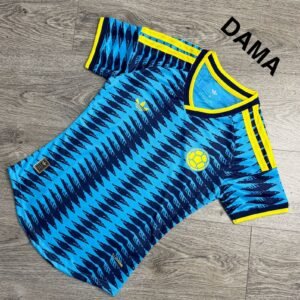 Home camiseta selección colombia segunda presentación 2026 – mujer – tela galleta – escudos encauchetados