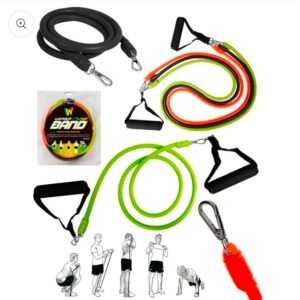 set de bandas tubulares x 3 – 3 niveles de resistencia – incluye 2 agarres