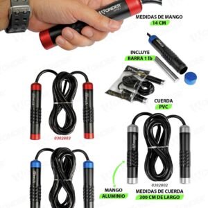 cuerda de saltar con peso ajustable – rodamiento de balineras