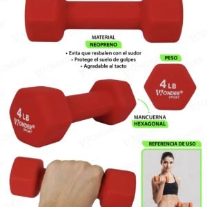 neopreno rojo 4lb