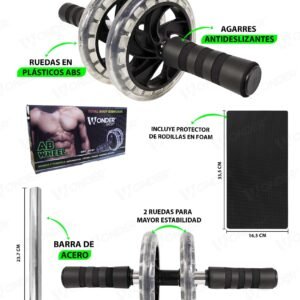 rueda para abdominales encauchetada sport