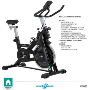 bicicleta spinning urbino sportfitness