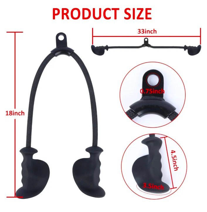 cuerda para tríceps ergonómica de alta resistencia cuerda para tríceps ergonómica de alta resistencia